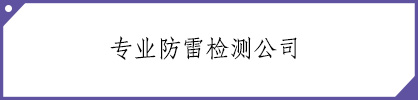 类目：防雷检测公司